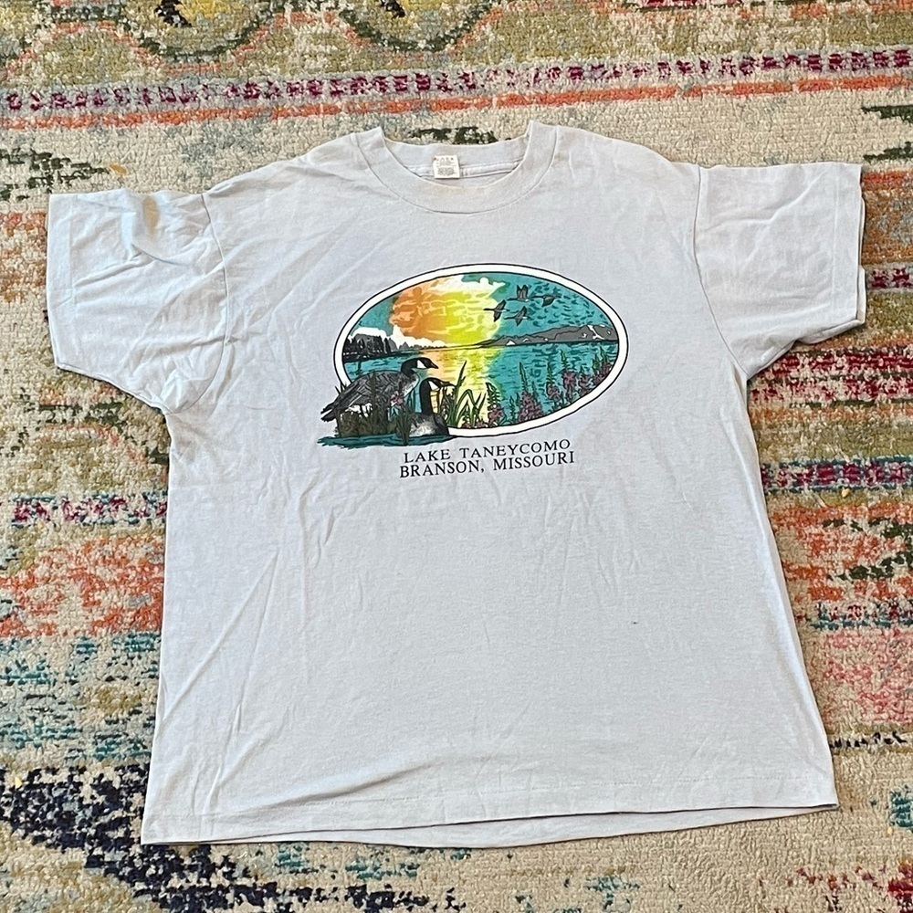 Vintage Branson Missouri Vacation Travel Tourism 1980s Screen Stars Tee Tshirt